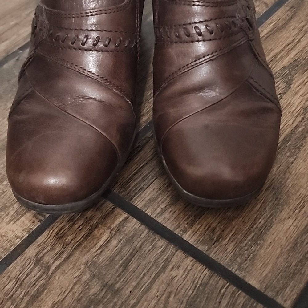 Earth Origins Brown Leather Layla Clogs Size 8​​​​ - Picture 5 of 11